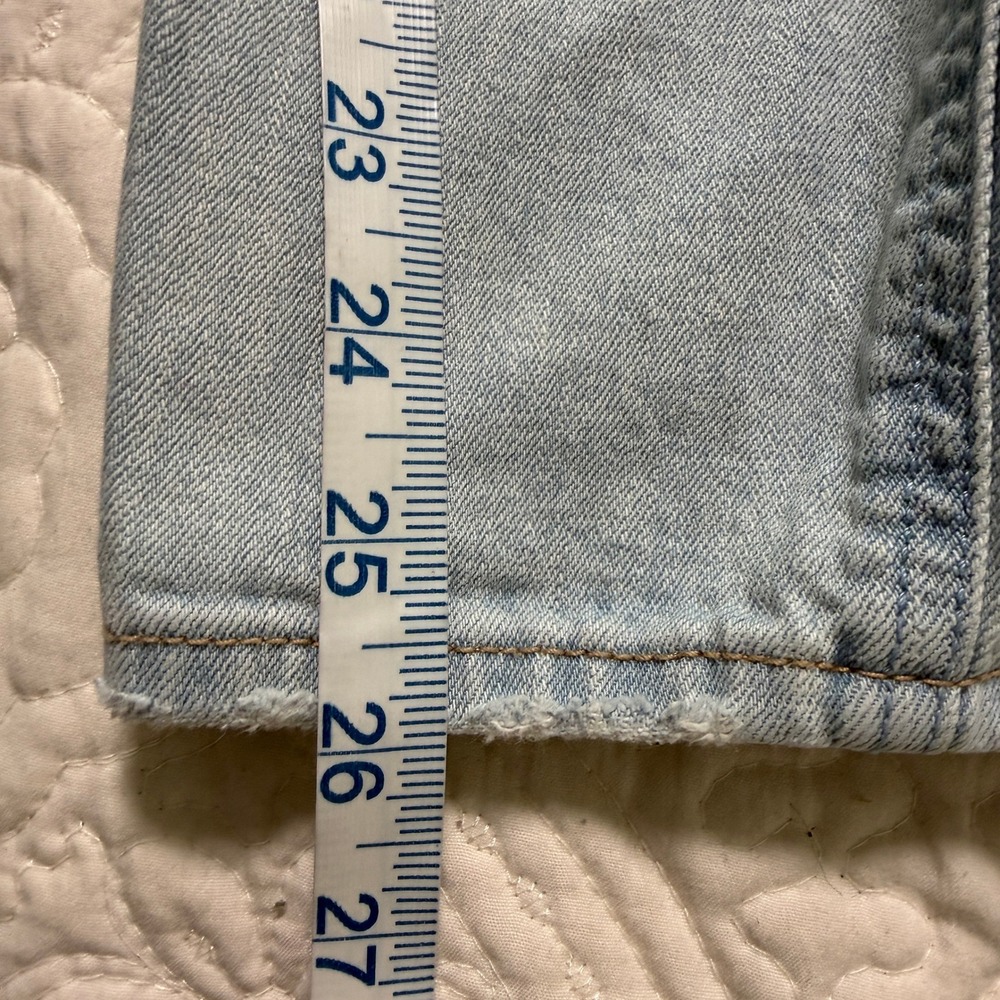 Hollister Vintage Boyfriend Jeans Wms 3 /W26 Light Blue Distressed Ripped Denim - Picture 7 of 11